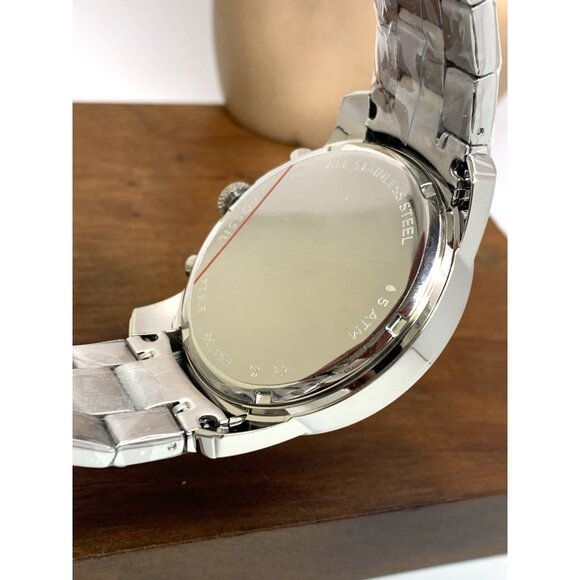 Fossil Men's Watch FS4736 Grant Quartz Chronograph Black Dial Silver Steel 44mm - Picture 7 of 13